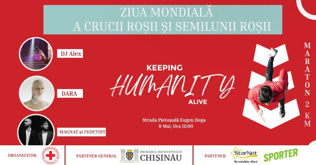 Marcarea Zilei Mondiale a Crucii Roșii și a Semilunii Roșii, în parteneriat cu Primăria Chișinău